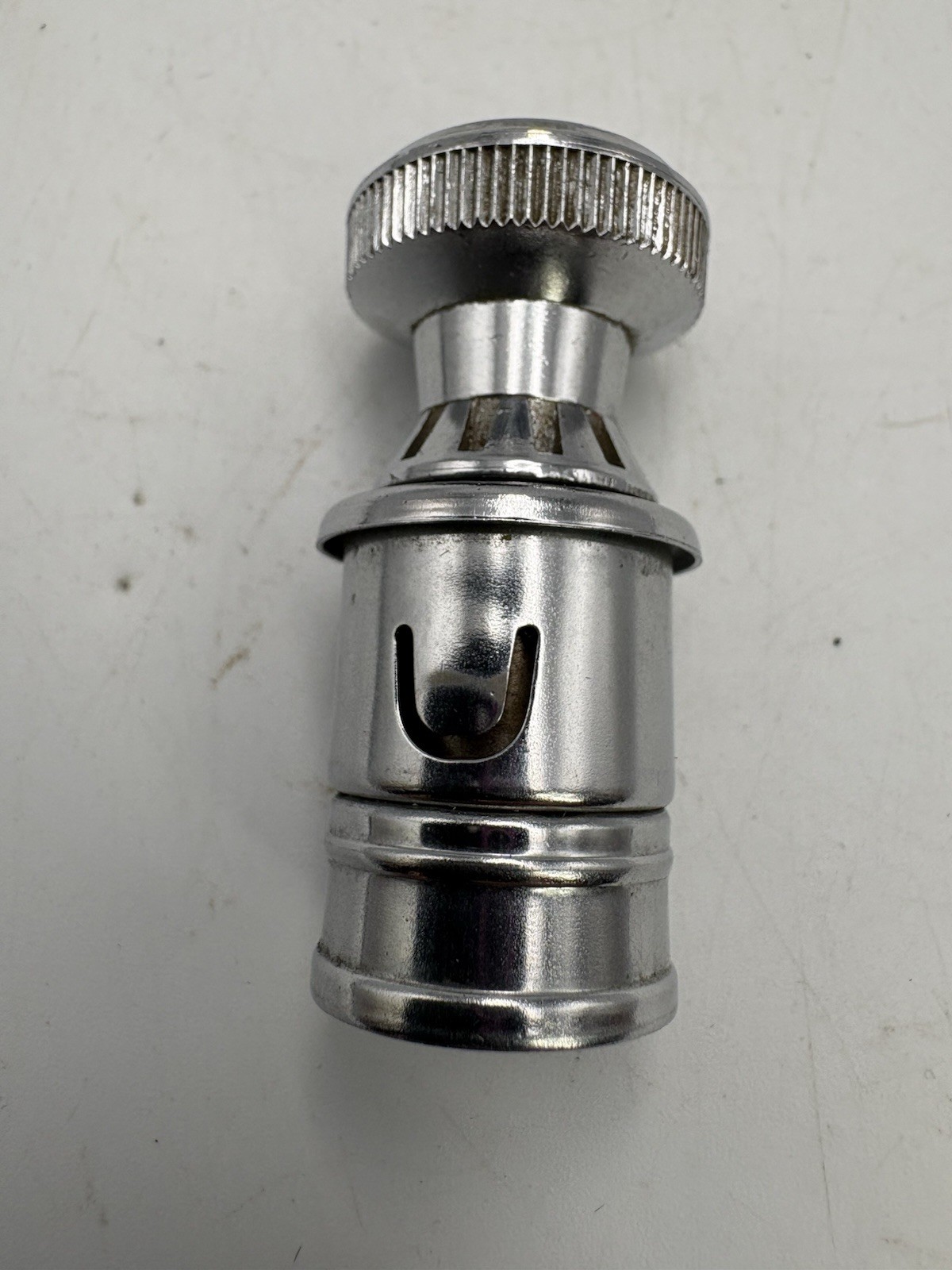 Vintage Car Dash Chrome Metal Lighter Cuno 12V Untested