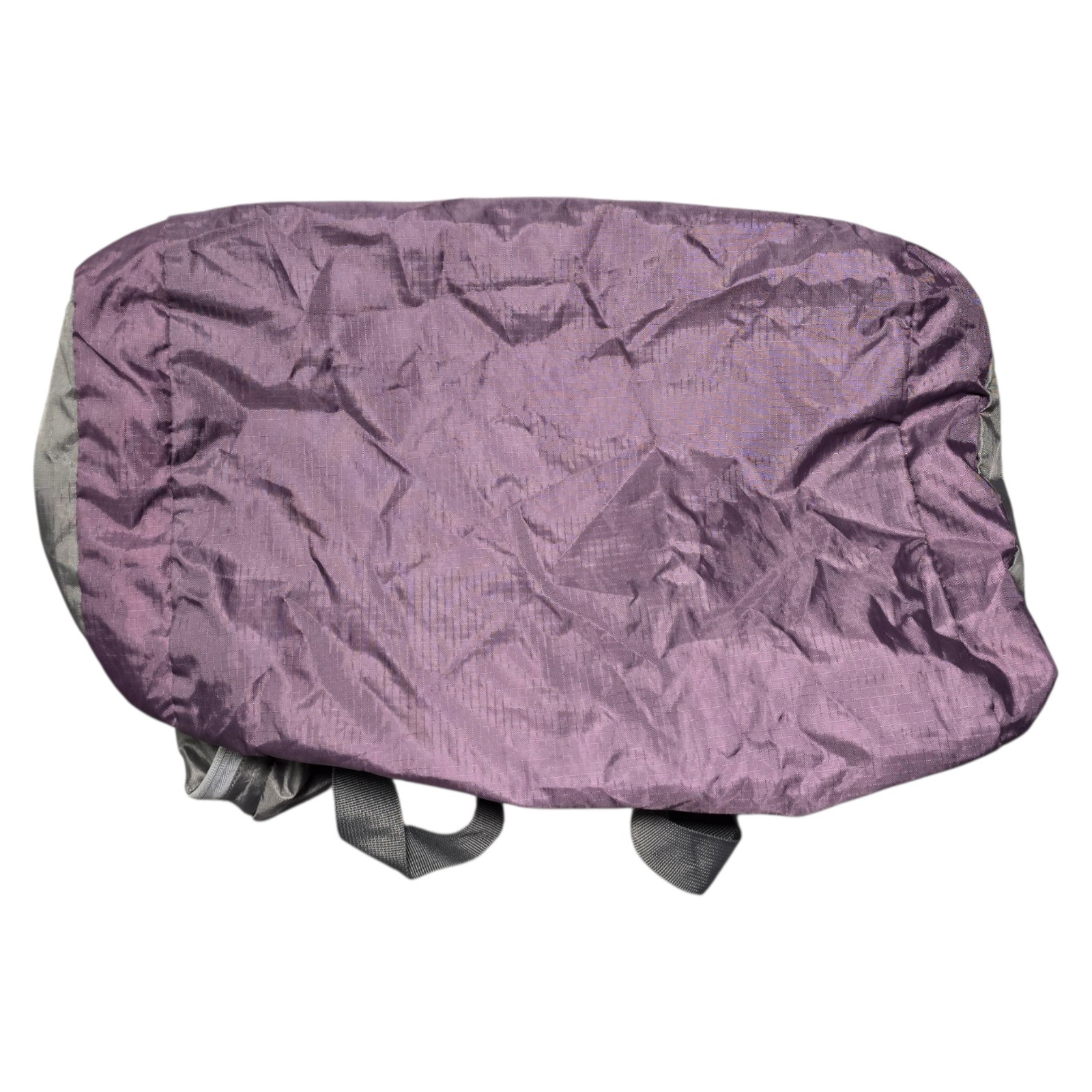 Eddie Bauer Rippac Duffel Bag Ripstop Fabric Lightweight Packable Grey Purple