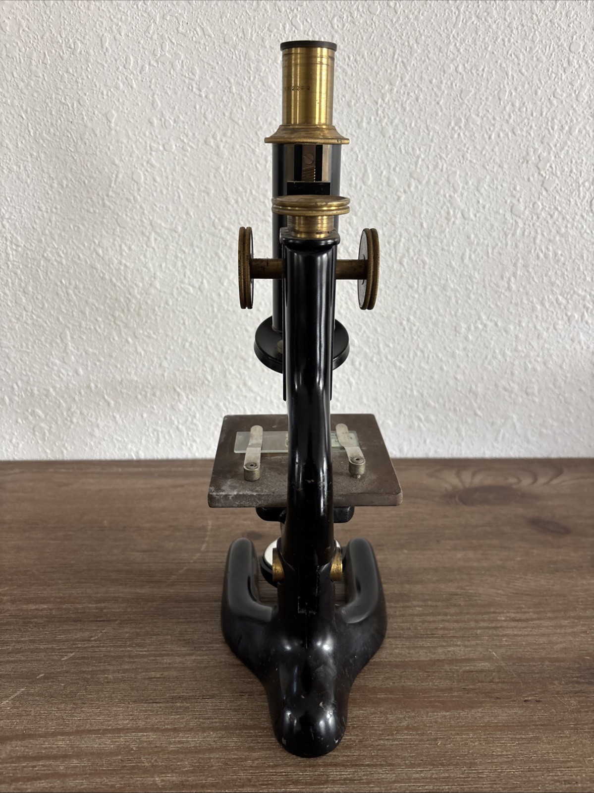 Antique Bausch Lomb Optical Co Compound Microscope Brass