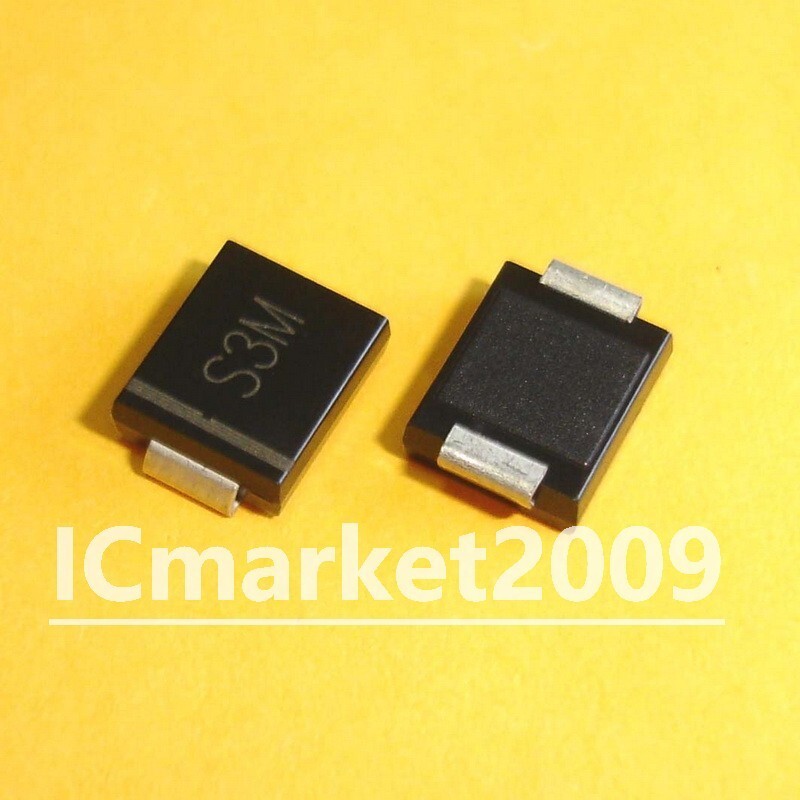 10 PCS 1N5408 SMC S3M IN5408 DO-214AB 3.0 Amp Silicon Rectifier, SMD Diodes