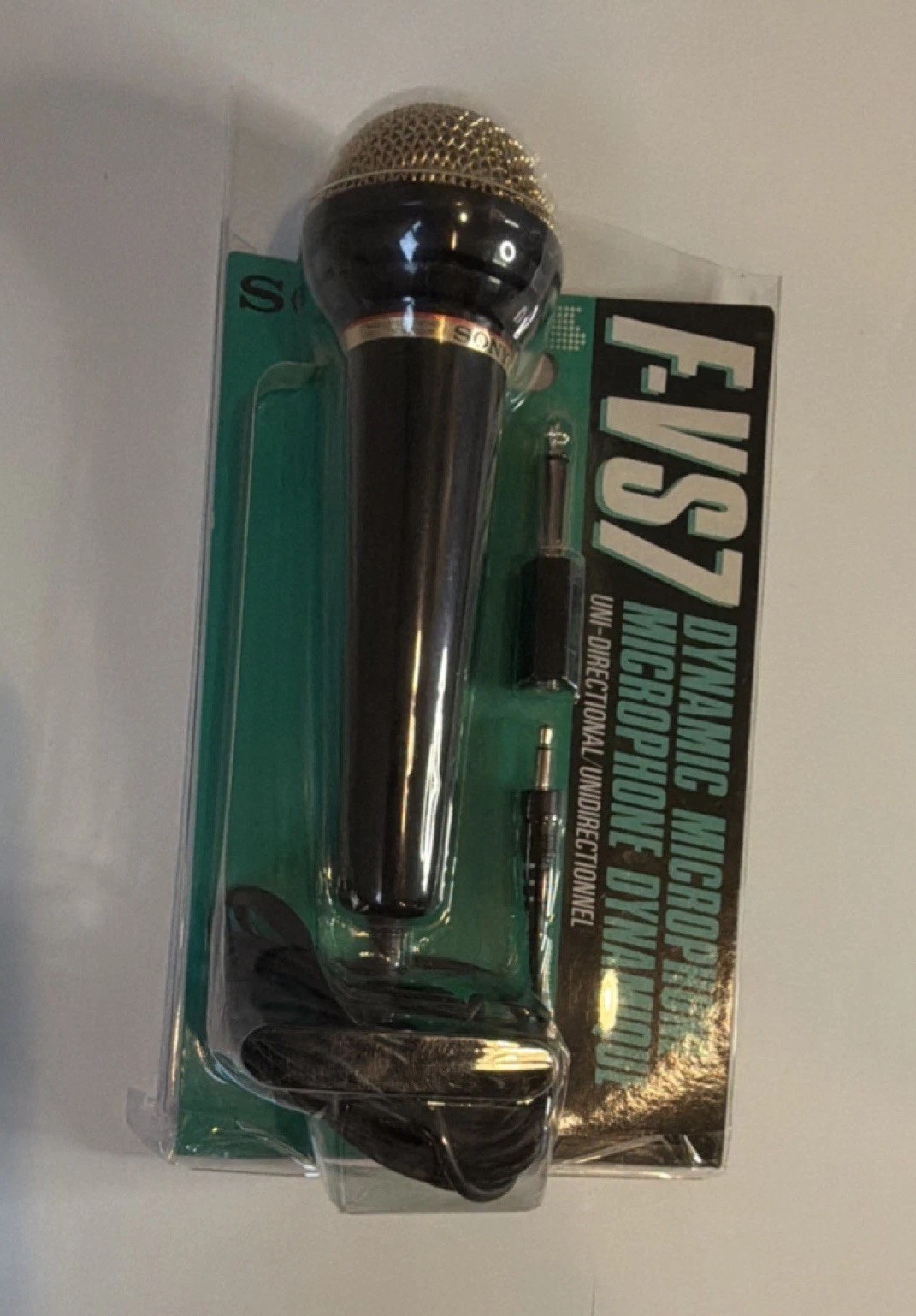 Sony F-VS7 Dynamic Microphone Unidirectional Wired 6.35mm TS On/Off Switch