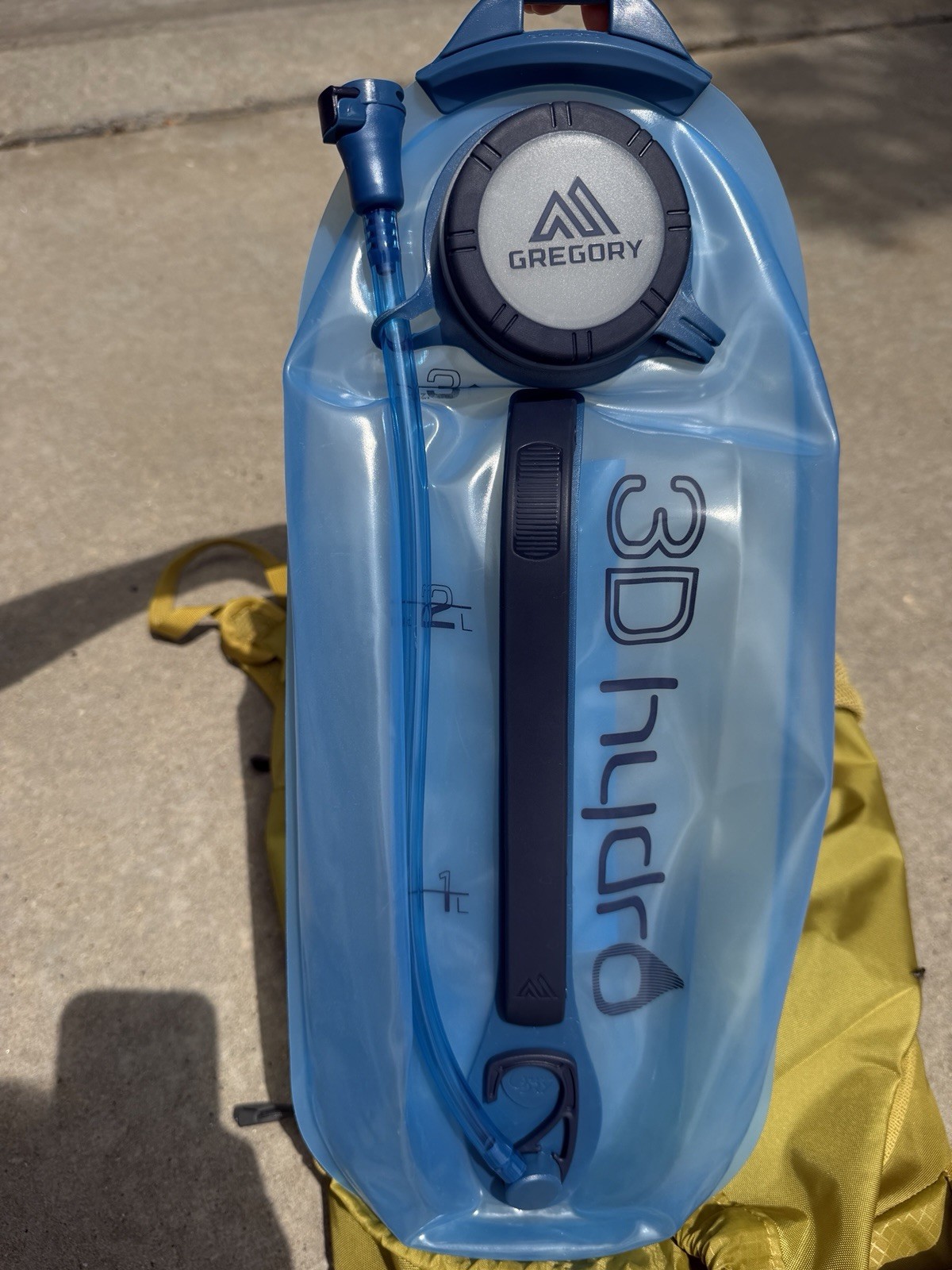 Gregory Nano 22 Hydration Backpack 3L Reservoir Yellow/Blue External Pockets