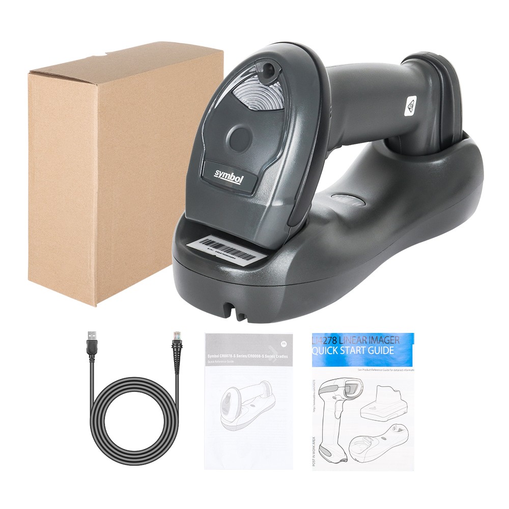 Zebra Symbol LI4278-SR20007WR Wireless Handheld Barcode Scanner W/USB Cable US