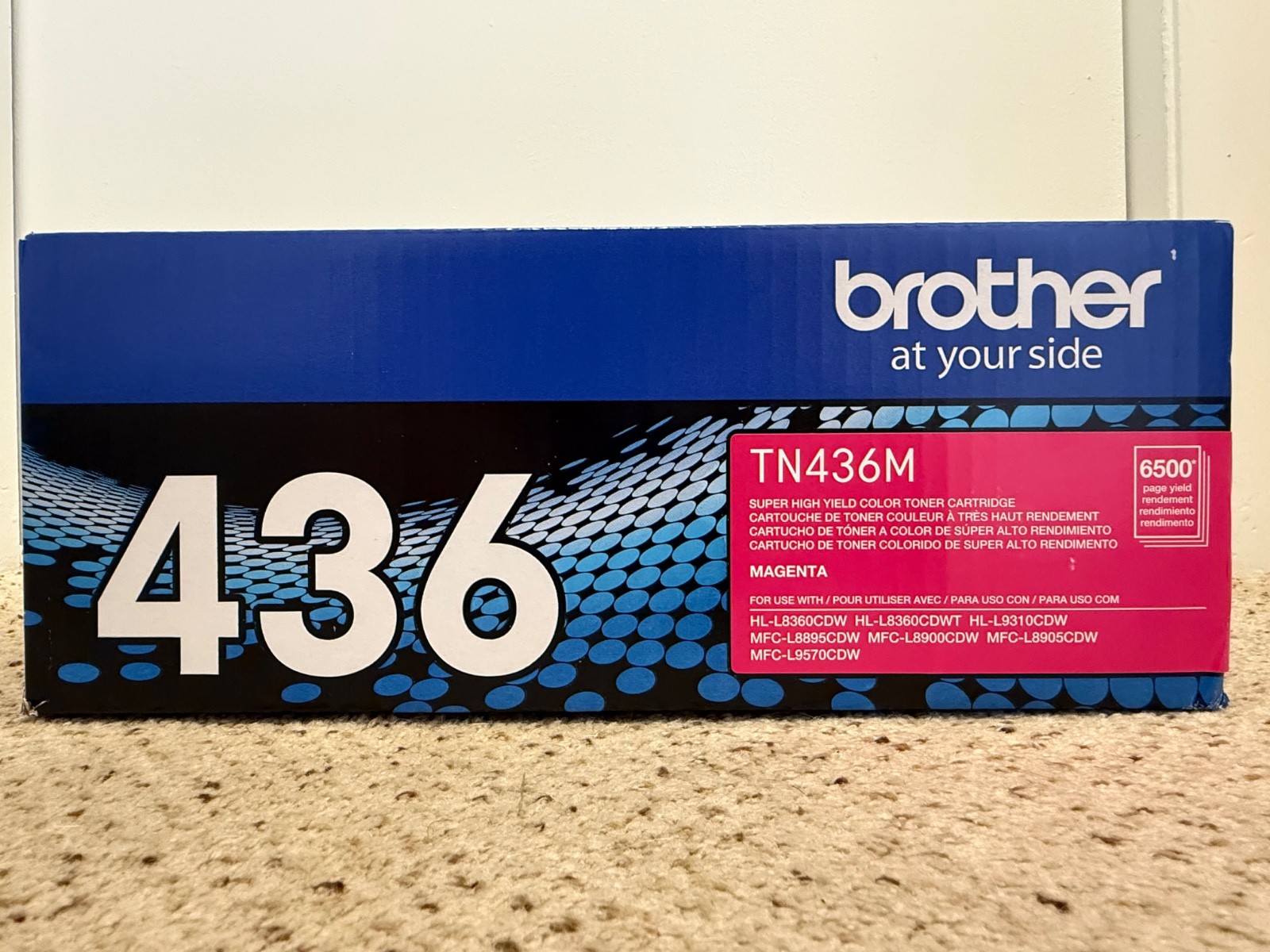 Genuine Brother TN-436M MAGENTA High Yield Toner Cartridge Brand New Factory NIB