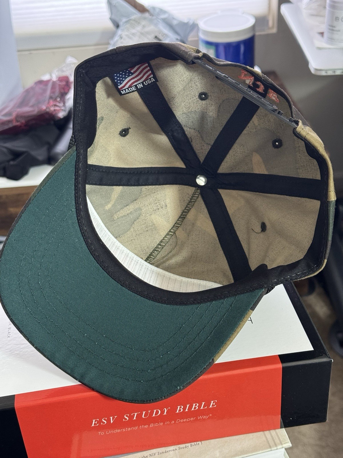 OFFICIAL AMERICA FIRST NJF 2025 Fuentes Store Hat Embroidered - Camo Clavicular