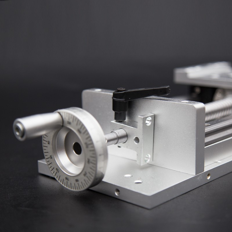 Linear Rail Slide Stage Actuator Table Manual Cross Sliding Table CNC Mill 200MM
