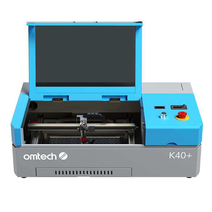 OMTech 45W CO2 Laser Engraver Cutter Engraving Machine Power Upgraded K40+, Used