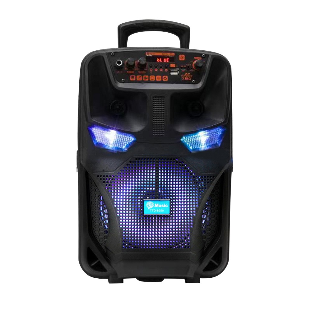 3000W Wireless Portable Party LED Bluetooth 8" Speaker W/ Microphone & Remote US