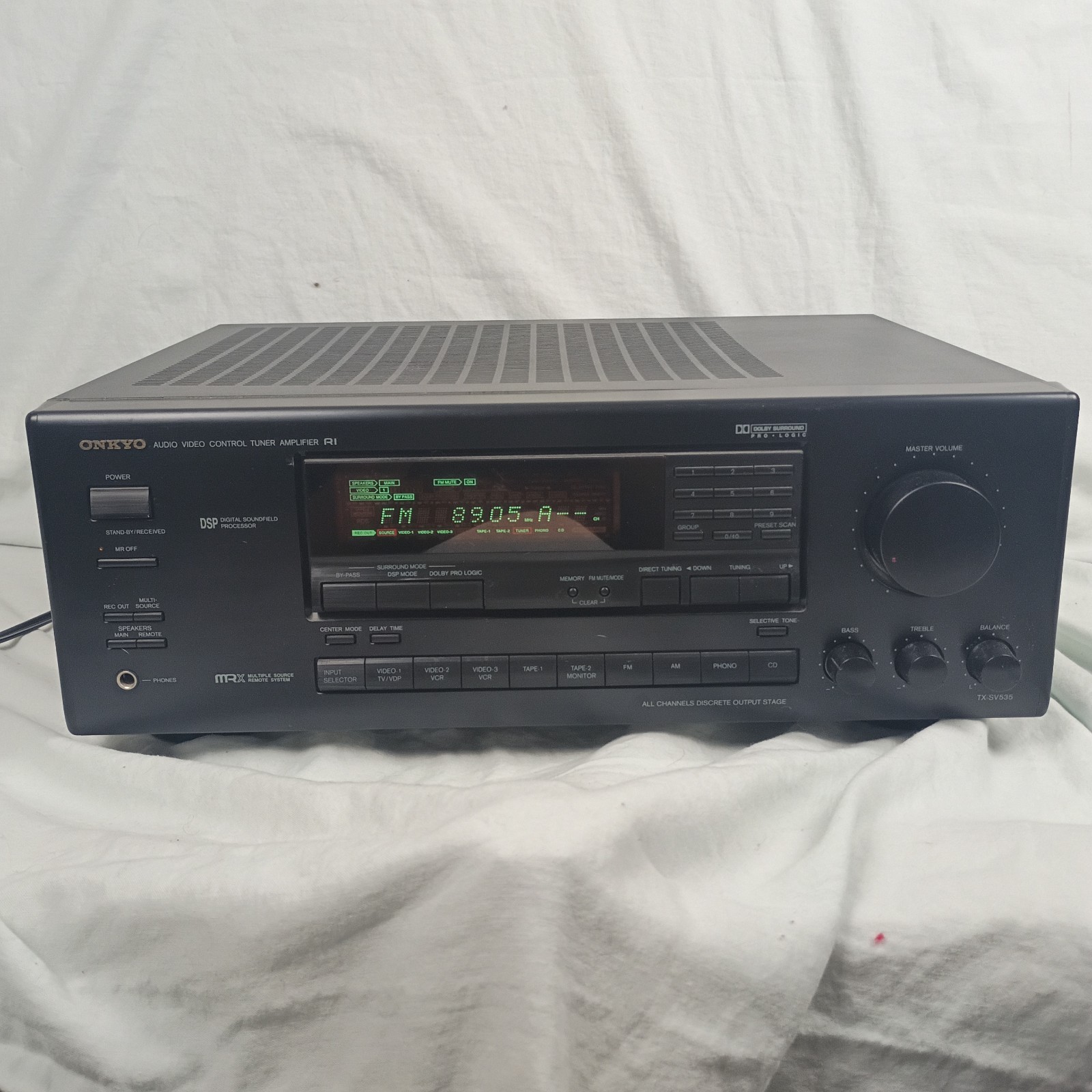 Onkyo TX-SV535 - 5.1 Ch AV Surround Sound Receiver Stereo System W/ Phono AM FM