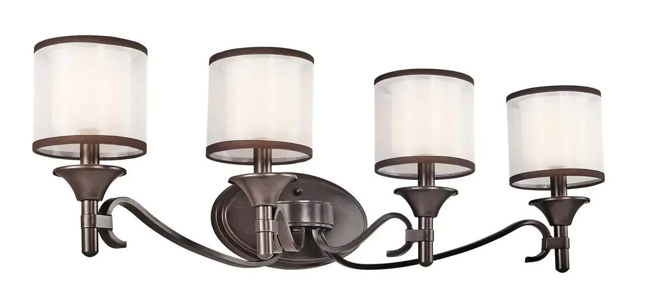 Kichler 45284MIZ - Lacey 4 Light Mission Bronze Vanity Light Fixture