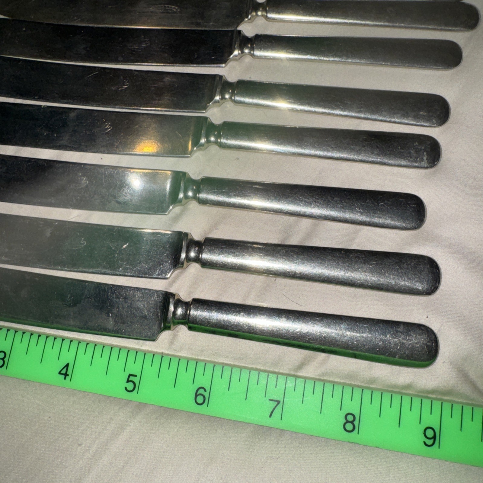 Vintage Alaska Flatware 8 Knives Silver Plated