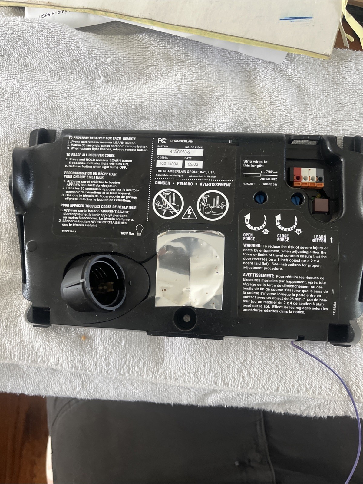 Chamberlain Liftmaster 41AC050-2 Garage Door Opener Logic Board