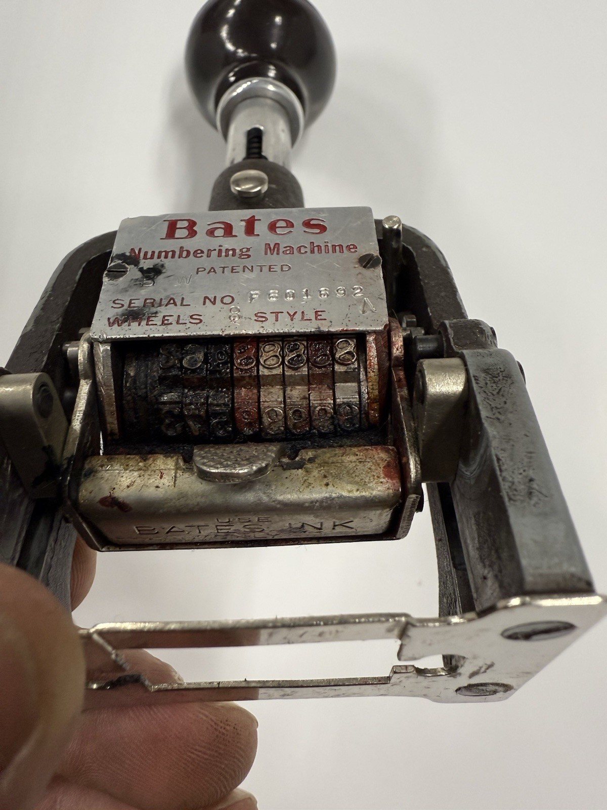 Vintage Bates Multiple Movement Numbering Machine Numeroteur f601682