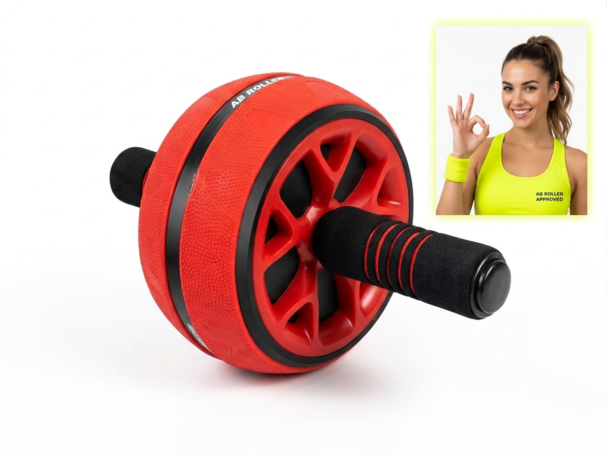 Ab Roller Wheel Workout Core Strength Abdominal Muscle Fitness Home Gym