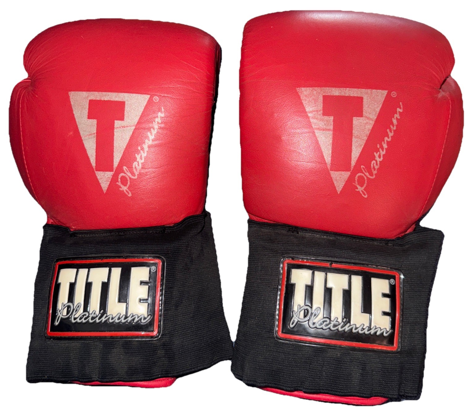 Used  TITLE Platinum Boxing Gloves - Hook and Loop Training