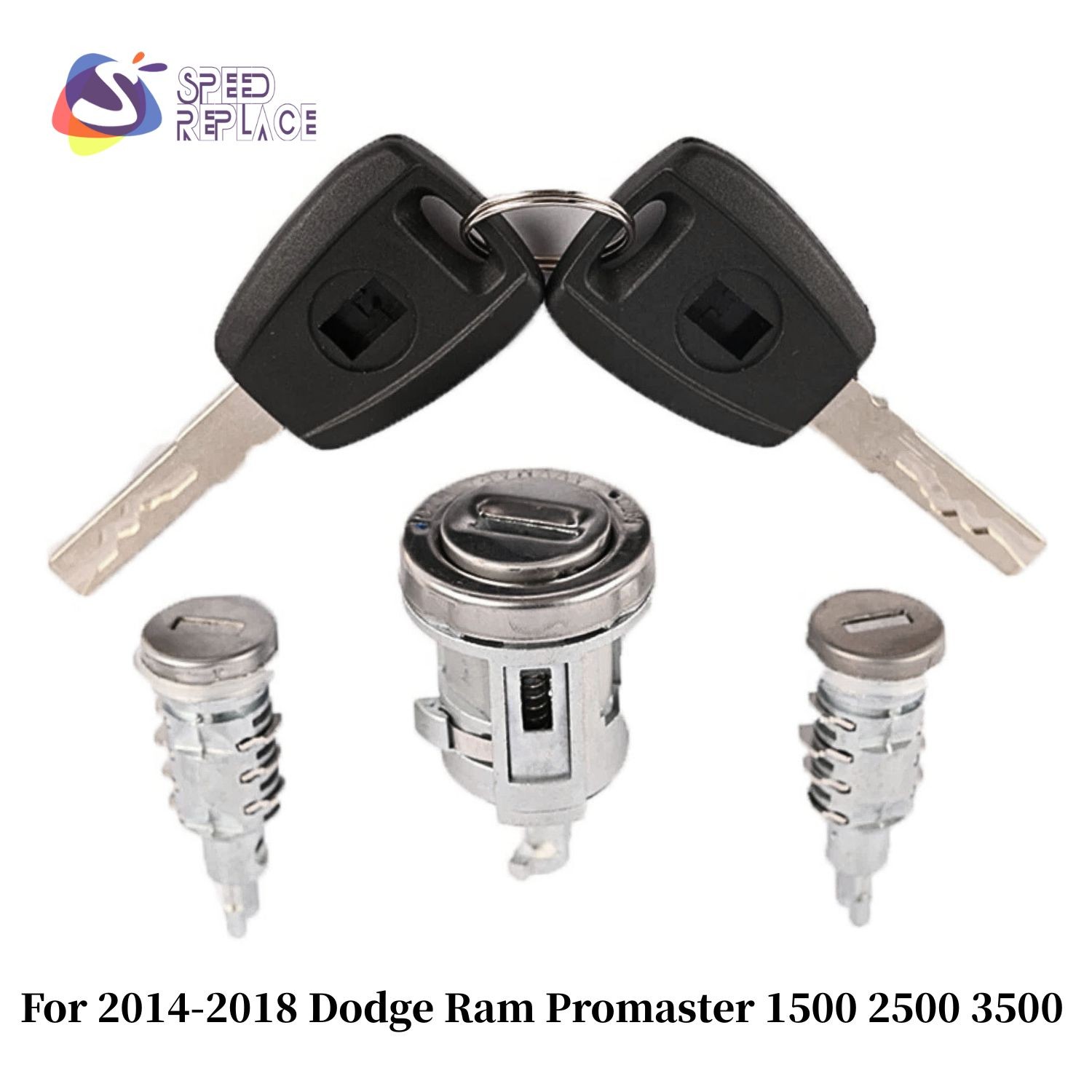 NEW Ignition Switch & Door Lock Cylinder & Key for 2014-2018 Dodge Ram Promaster