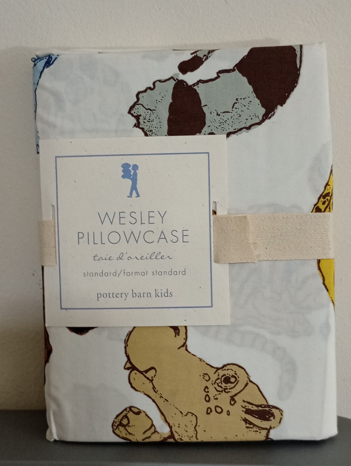 Pottery Barn Wesley Animal Print Pillowcase
