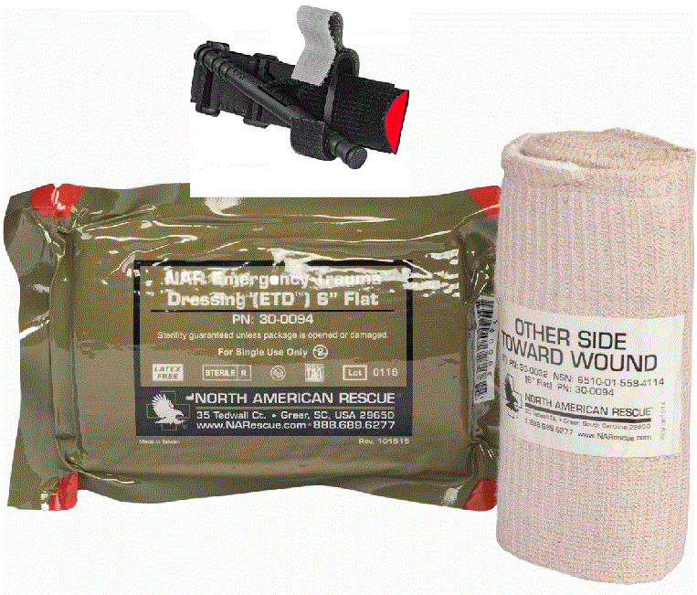 CAT Tourniquet & 6" ETD - Emergency Trauma Dressing Pack
