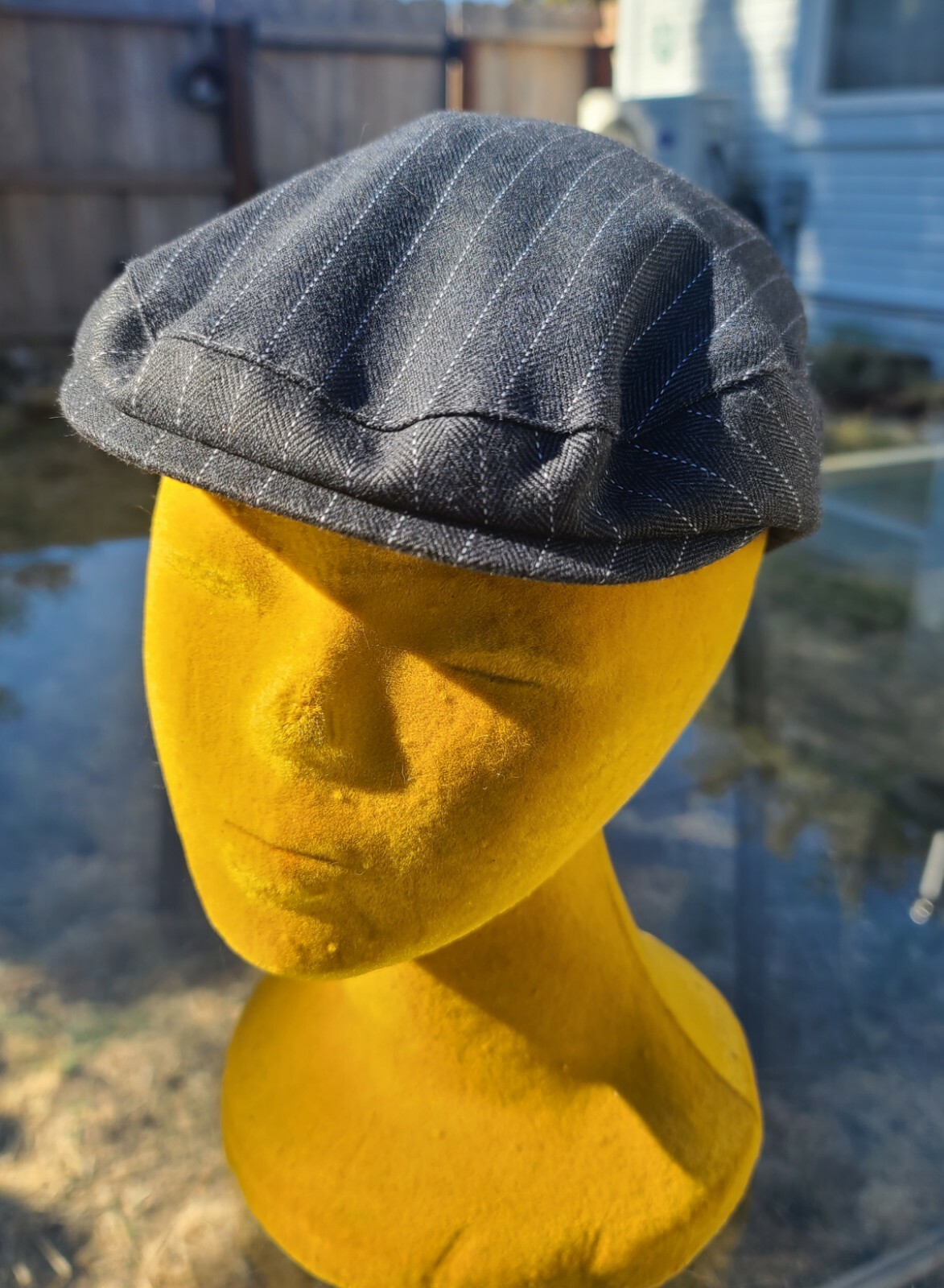 NWT Born to Love Boys Vintage Newsboy Cabbie Driver Hat  Cap Striped Large