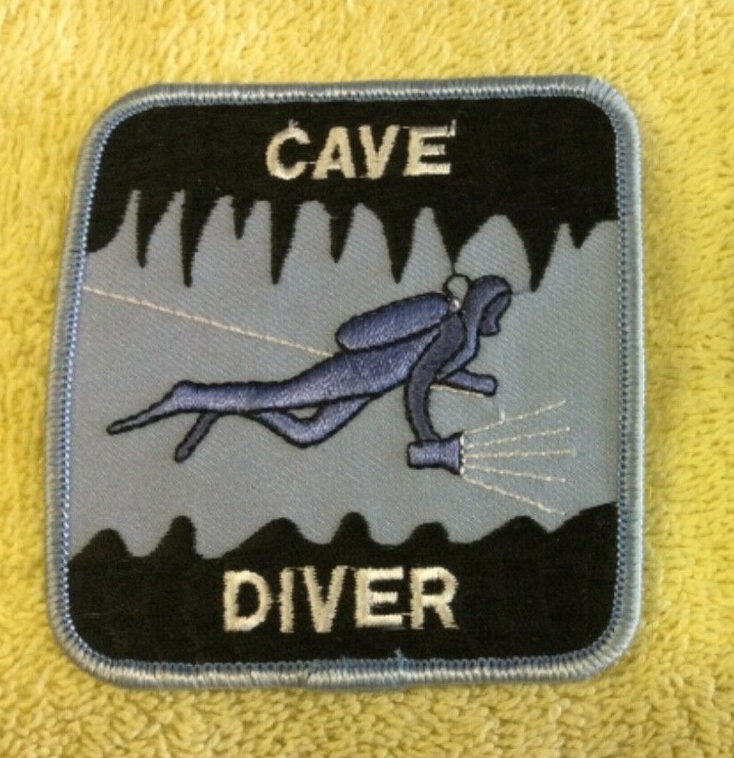 CAVE DIVER PATCH - 1 PATCH - NACD NSS-CDS PADI SDI NAUI SSI