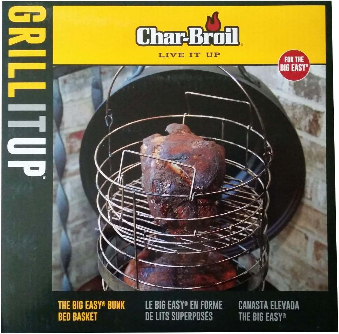 Char-Broil The Big Easy Bunk Bed Basket Chrome