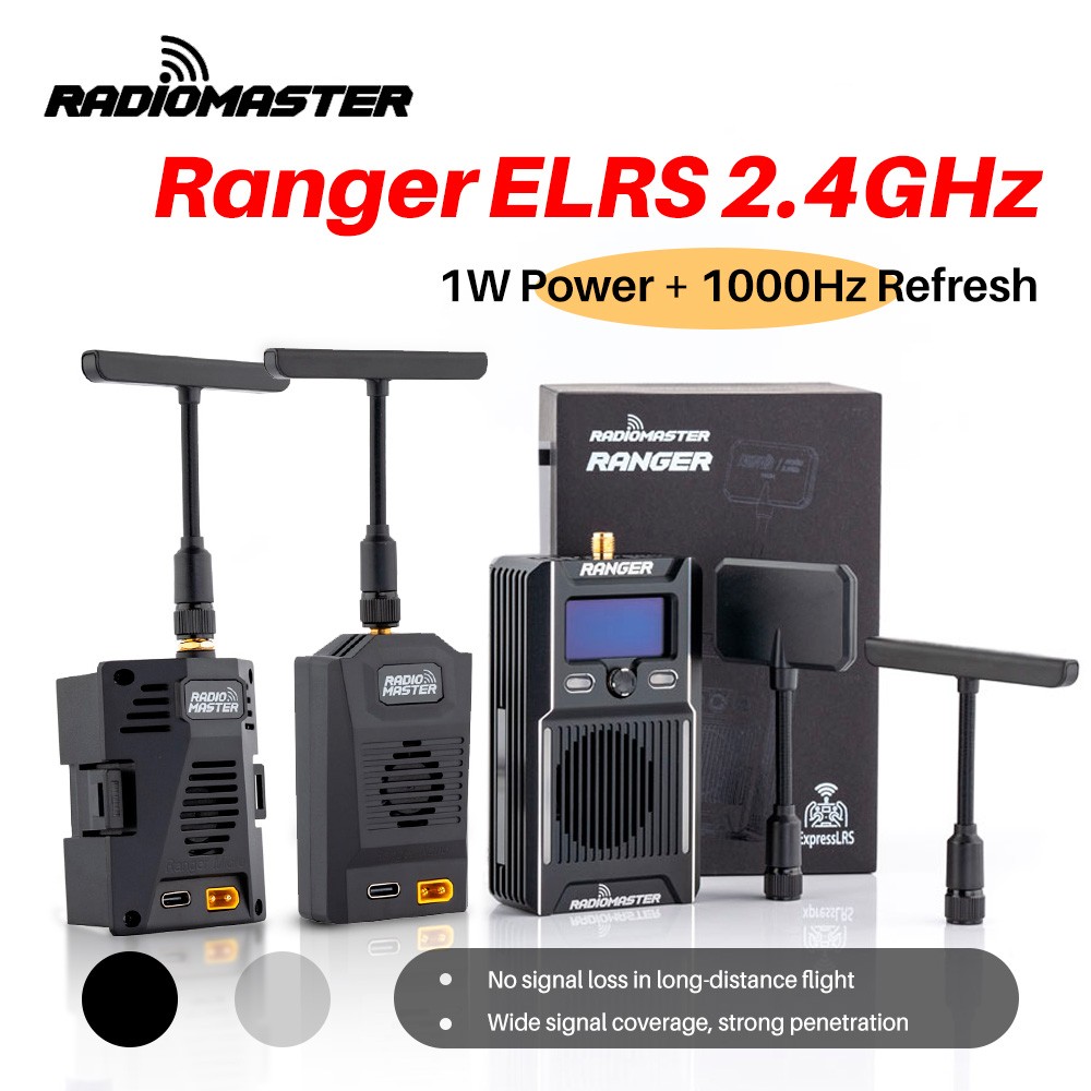RadioMaster ELRS RF Module 2.4GHz 1W Long Range Transmitter for RC FPV Drone