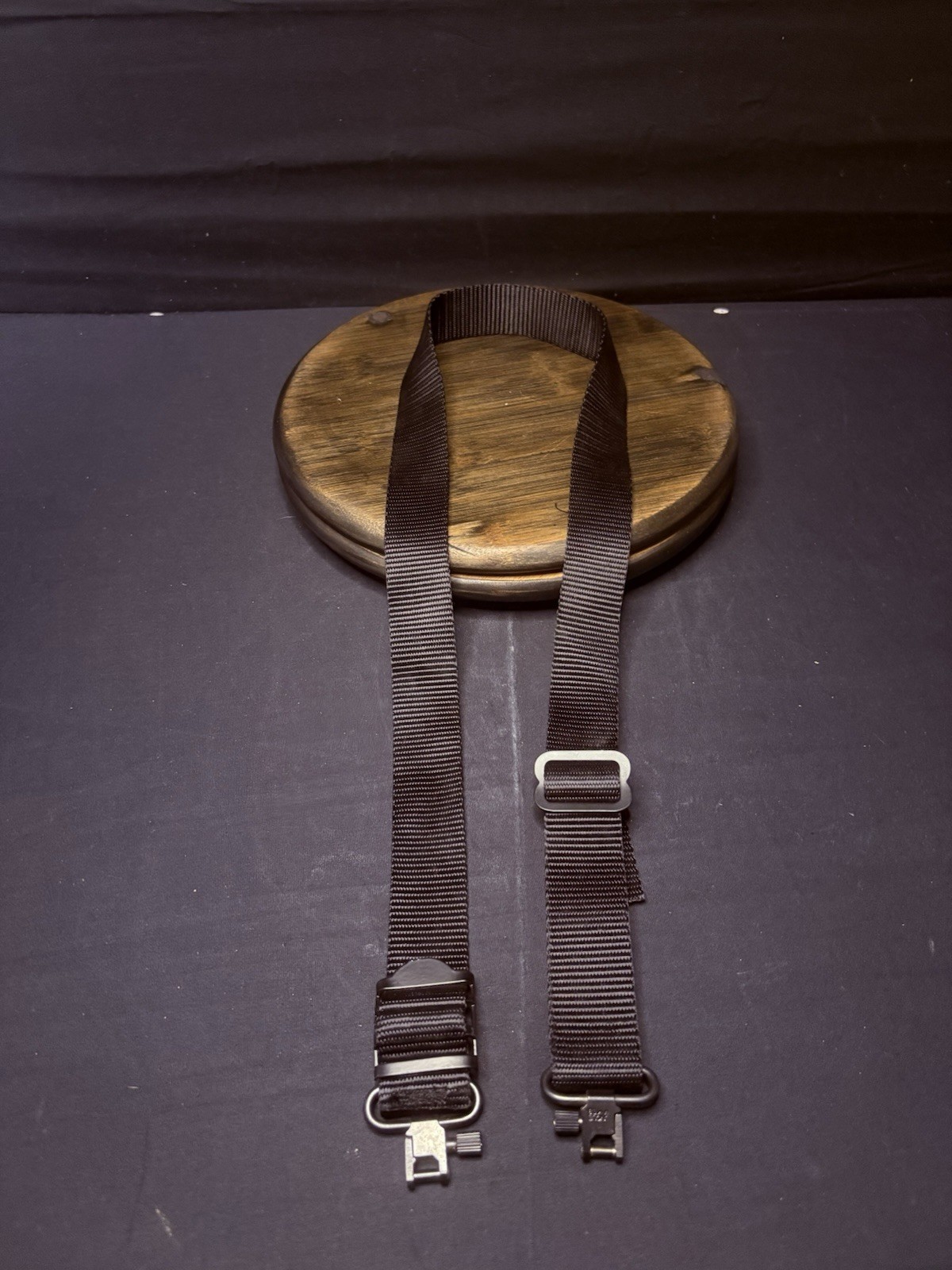 Uncle Mikes Rifle Sling & Quick Detach Mounts 1 1/4" Nylon Strap Black Nylon