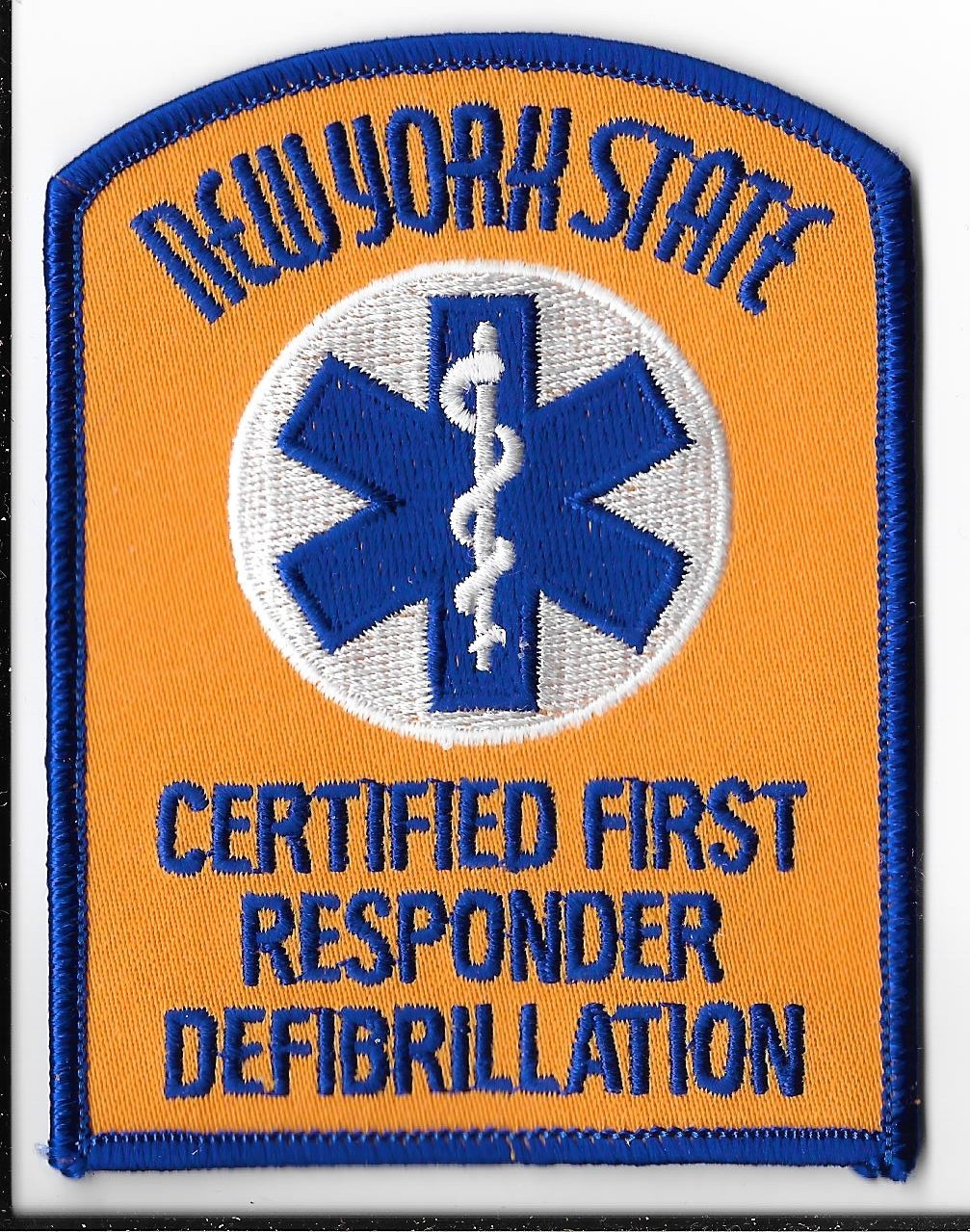 New York State Certified First Responder Defibrillation Patch V1
