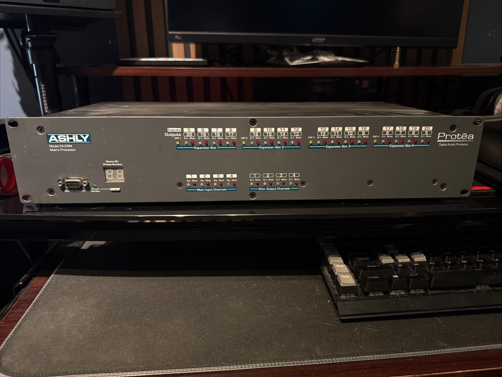 Ashly Protea Digital Audio Products Model 24.24M 2424 Matrix Processor