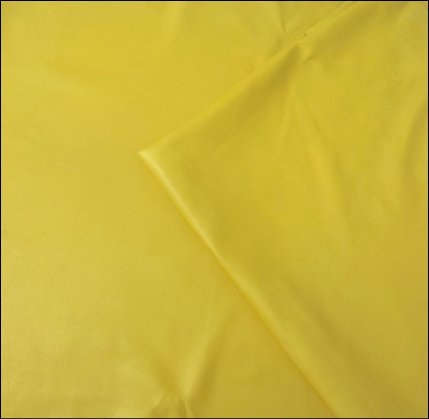 Lamb skin leather Yellow Sun Color (100% Genuine skin)