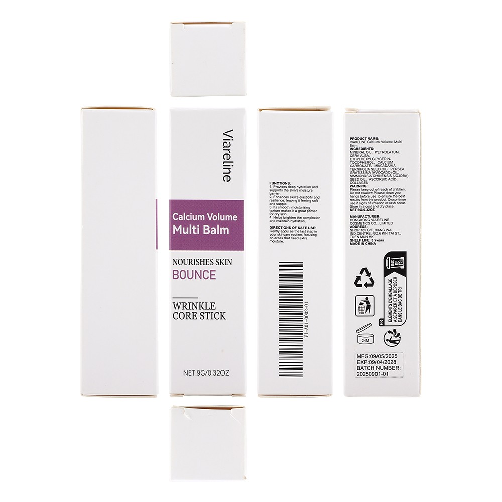 3PCS Calcium Volume Multi Balm Wrinkle Core Stick Beauty Korean Moisturing Stick
