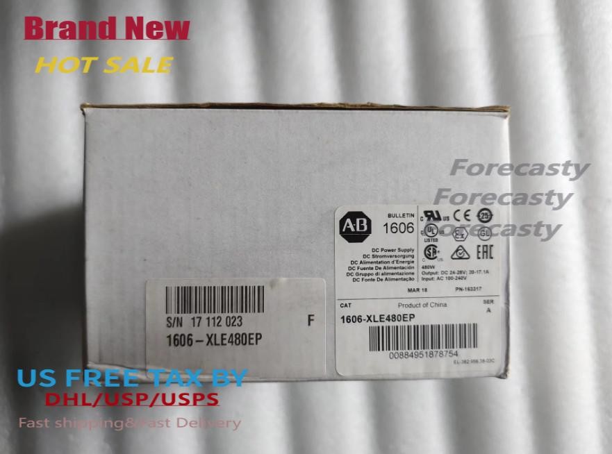 1606-XLE480EP  XLE Power Supply 480W 24VDC 20A New AB Factory Seal US Free Tax