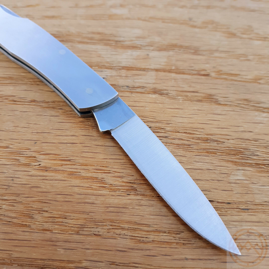 Case XX Executive Lockback Folding Knife Stainless Steel Blade Stainless Handle