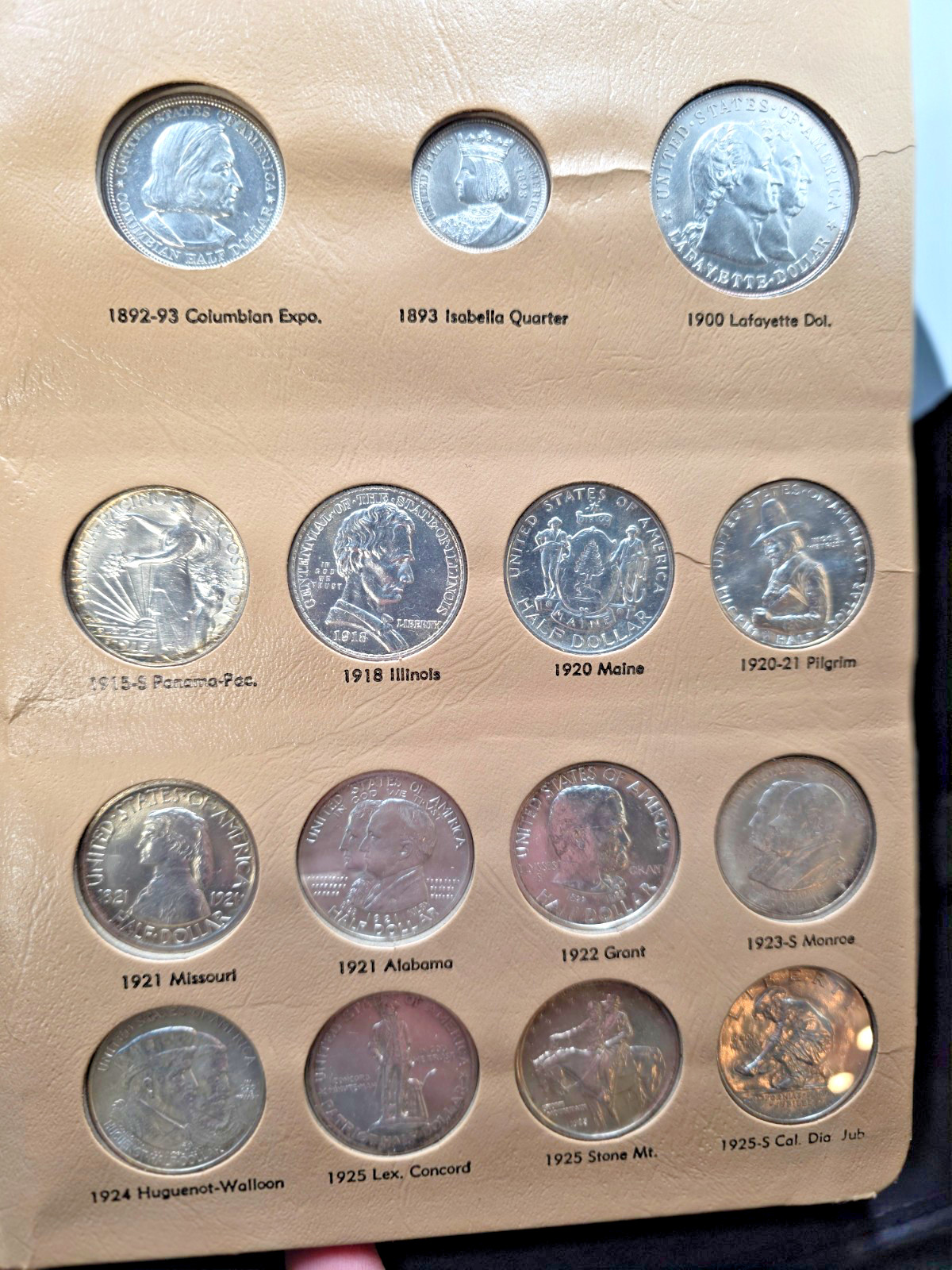 US Commemorative Silver Half $ 50c Complete Set. Including Isabella Quarter!