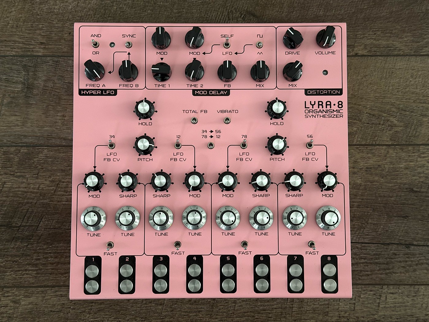 SOMA Laboratory Lyra-8 Desktop Synthesizer : Mint Condition : Pink