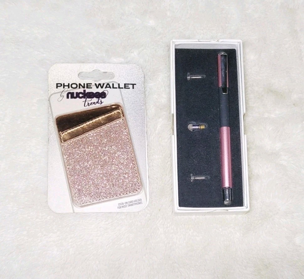 Mixoo Pink Capacitive Stylus Pen,l Disc & Fiber Tip 4 in 1 High Sensitivity