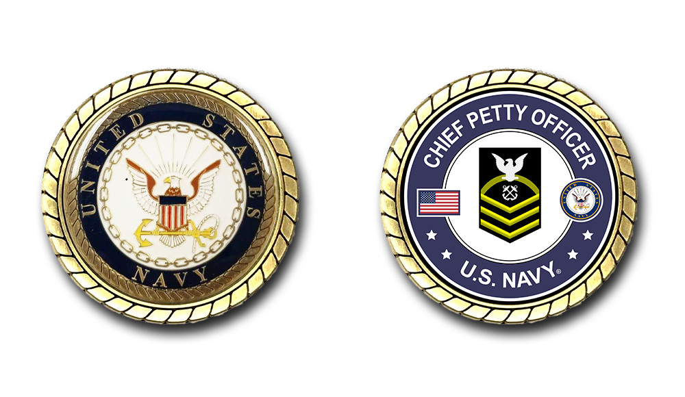 US Navy Chief Petty Officer Challenge Coin Officially Licensed