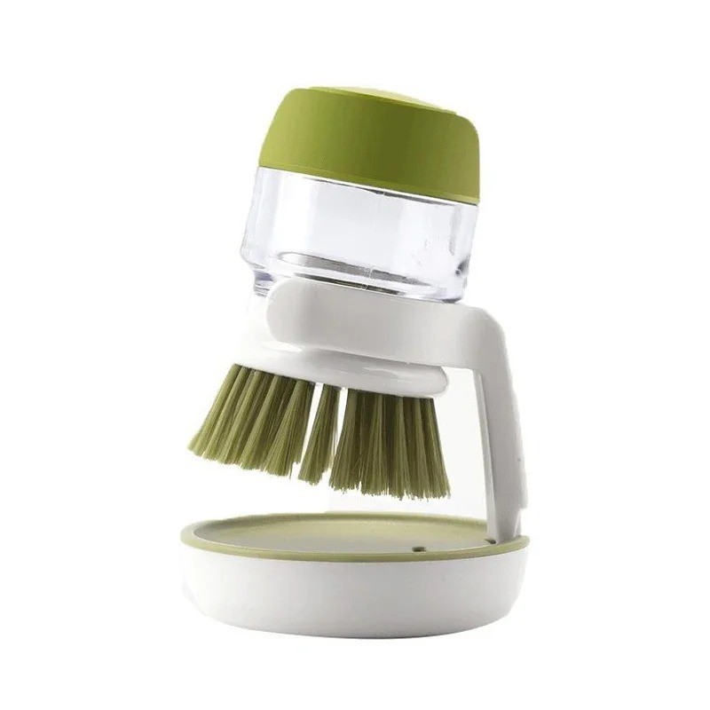 Kitchen Dish Cleaning Brush with Holder Sink Scrub Brush for Pots & Pans