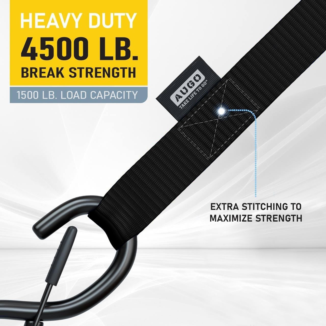Versatile 6 Pack Soft Loop Tie Downs - Secure Loads Up to 1,500 lbs with Ease