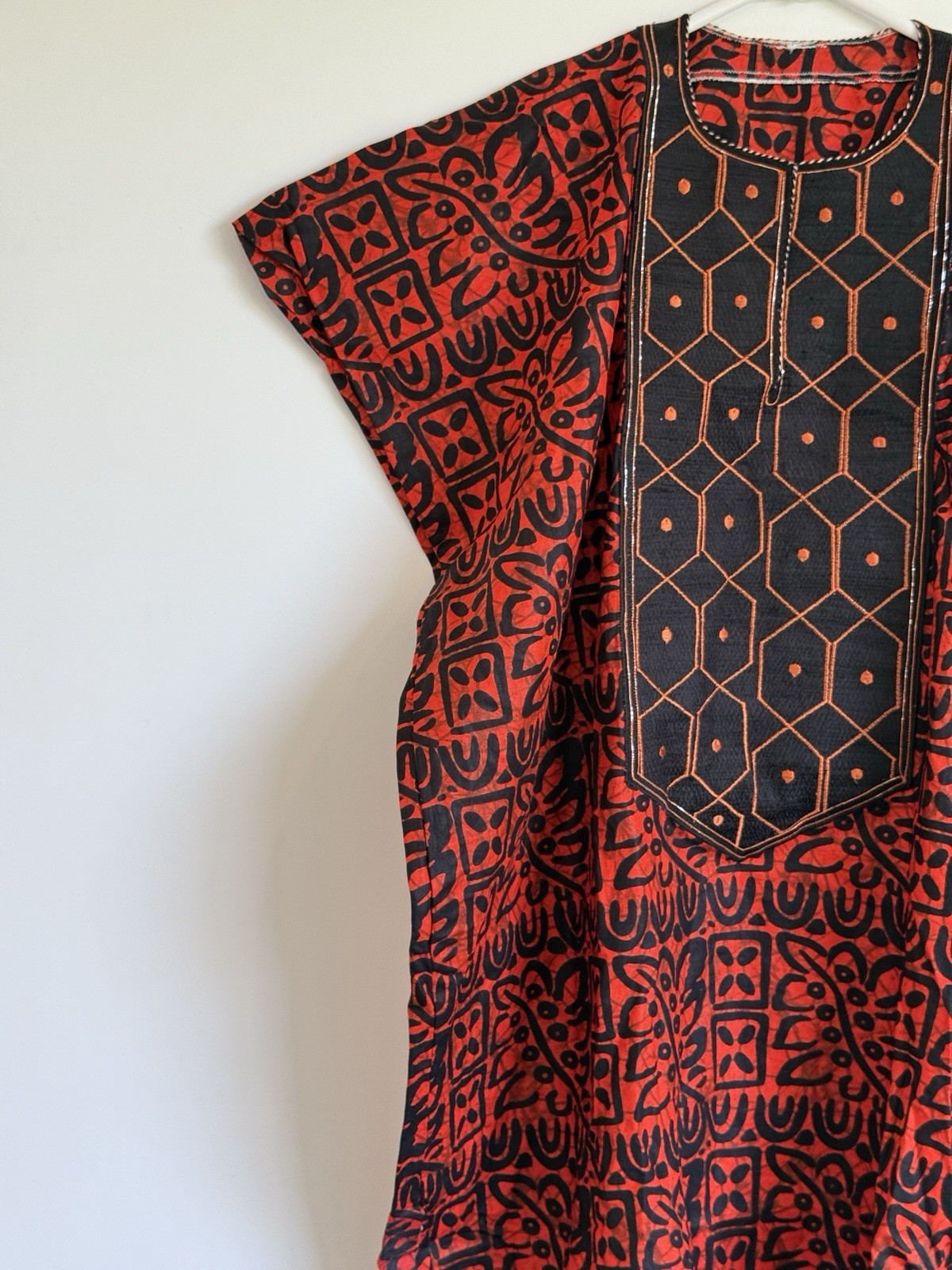 African Ankara dress Long Kaftan Adire Dashiki Bubu Cotton Dress Brand New