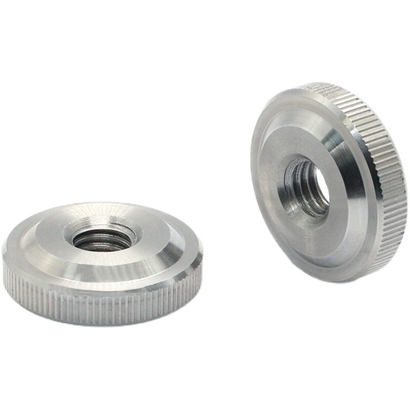 KNURLED THUMB NUTS STAINLESS STEEL HAND GRIP KNOBS THIN LOW TYPE M2 M2.5 M3~M10