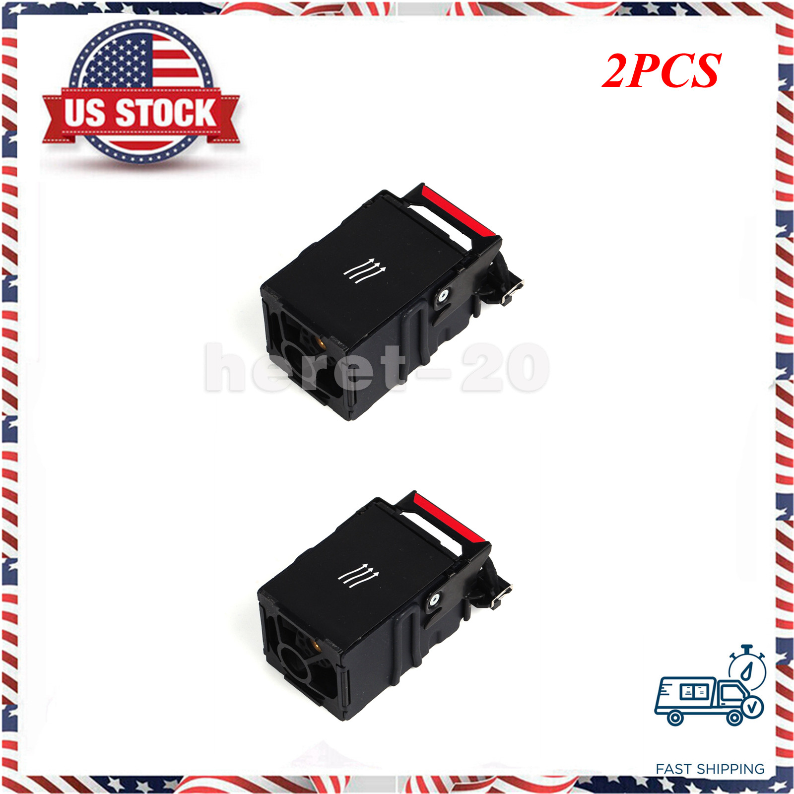 2PCS Cooling Fan 654752-001 667882-001 697183-001 For HP DL360 DL360p DL360e G8