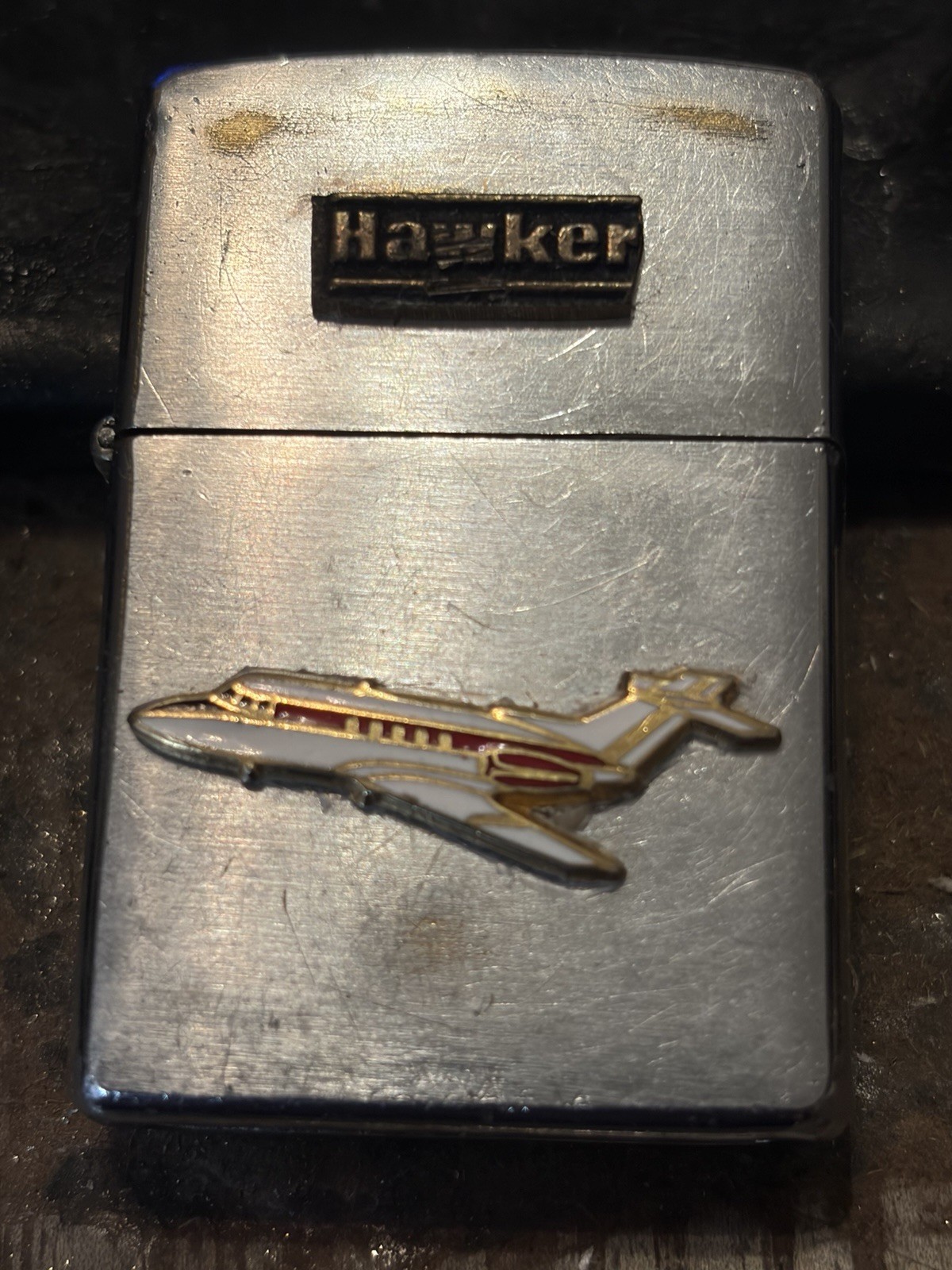 Zippo Lighter Hawker Jet Aircraft