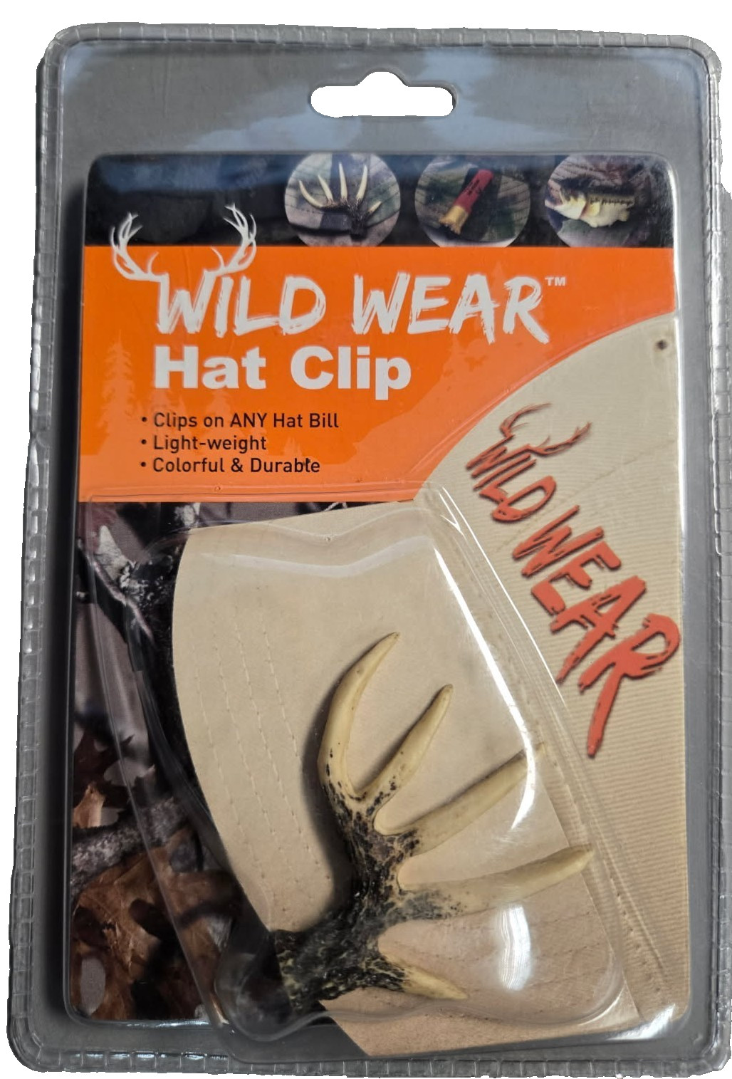 Wild Wear Hat Clip Decorative Antler Brim Accessory Hunting NIP