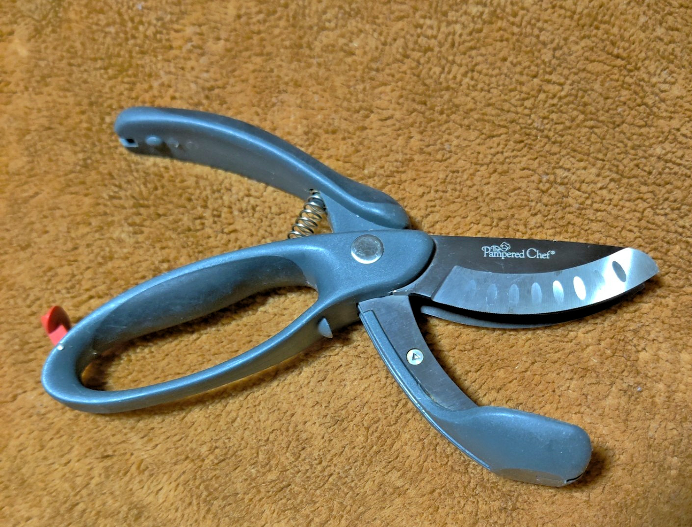 Pampered Chef Salad Chopper Scissors Dual Blade Shears