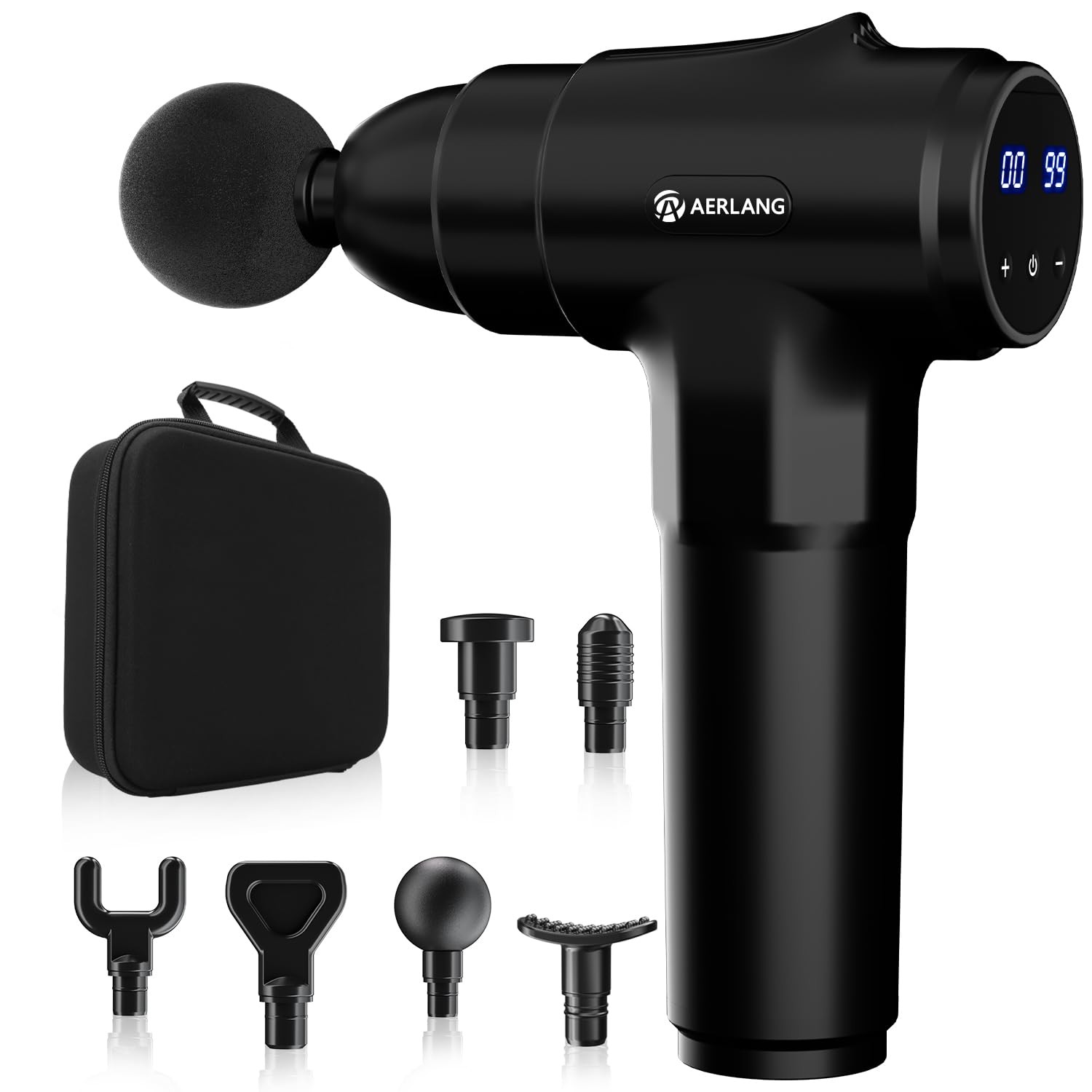 AERLANG Massage Gun, Deep Tissue Muscle Back for Athletes Pain Carbon