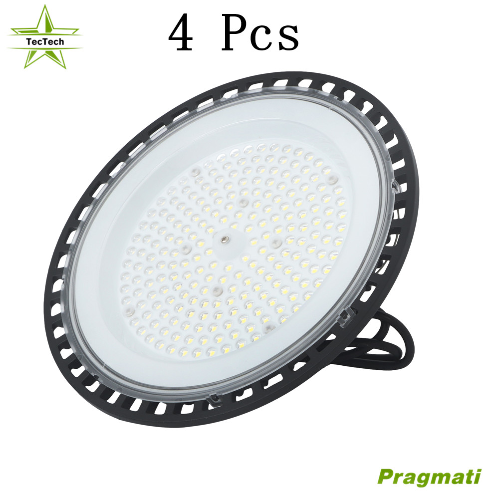 4Pcs UFO LED 150W Industrial Light High Bay Light 18000LM, 5000K Daylight