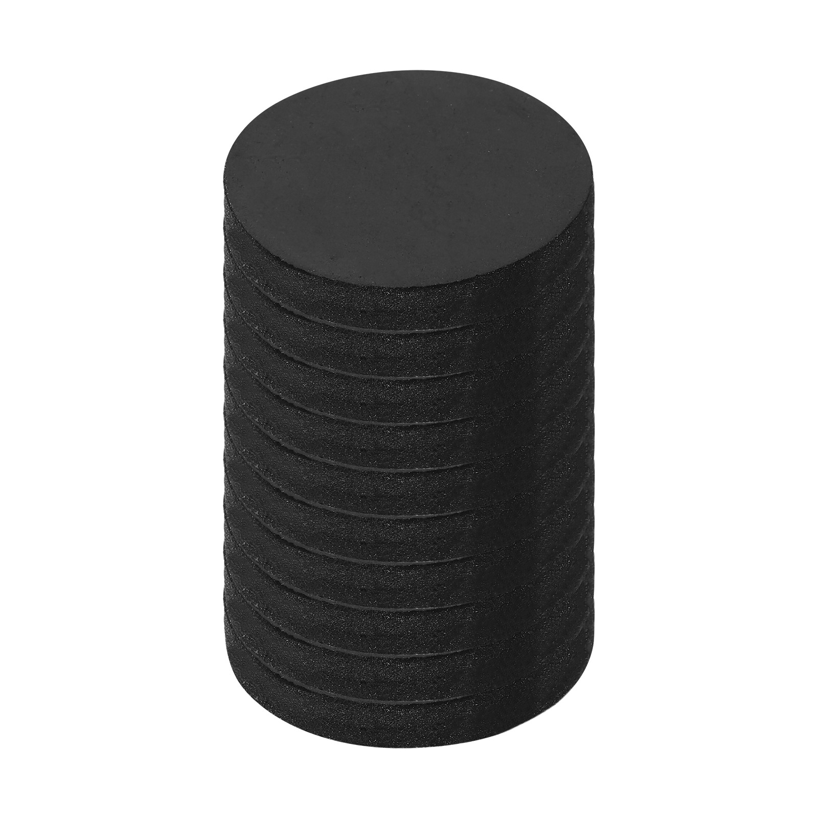 10Pcs Non Slip Furniture Pads, 28x4mm Round Rubber Furniture Grippers, Black