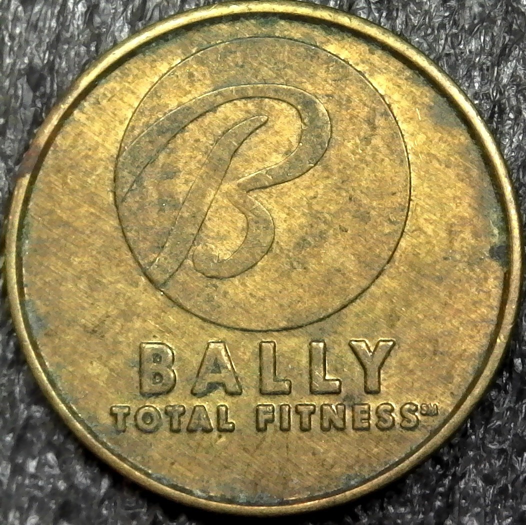 Bally Total Fitness - No Cash Value Locker Token 24mm (c1611)