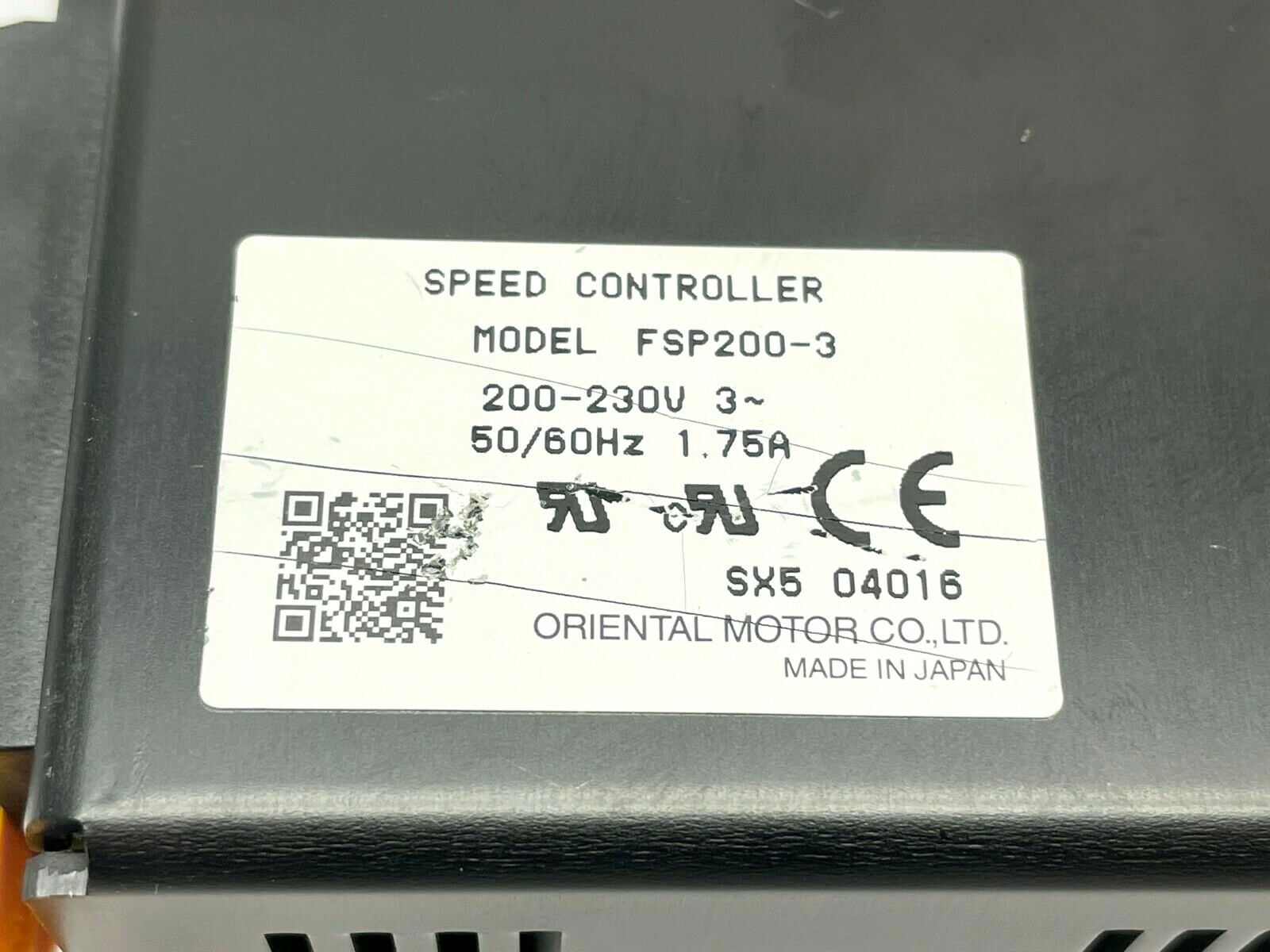 Oriental Motor FSP200-3 Speed Controller